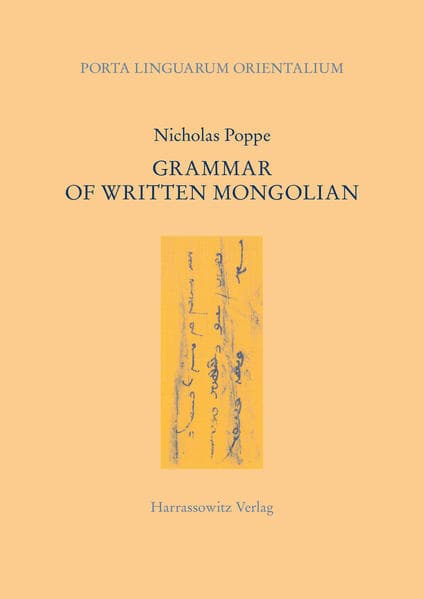 Grammar of Written Mongolian