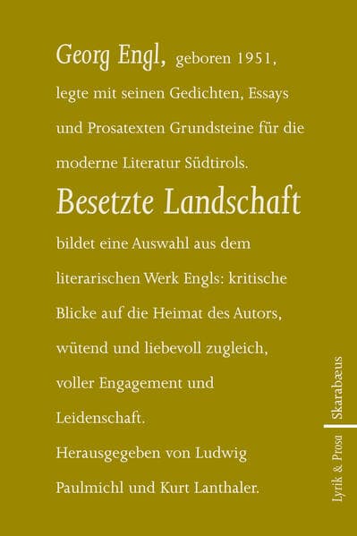 Besetzte Landschaft: Lyrik & Prosa