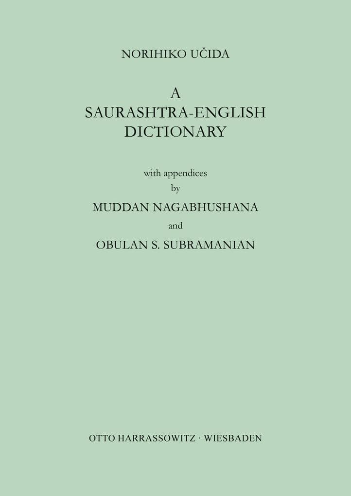 A Saurashtra-English Dictionary