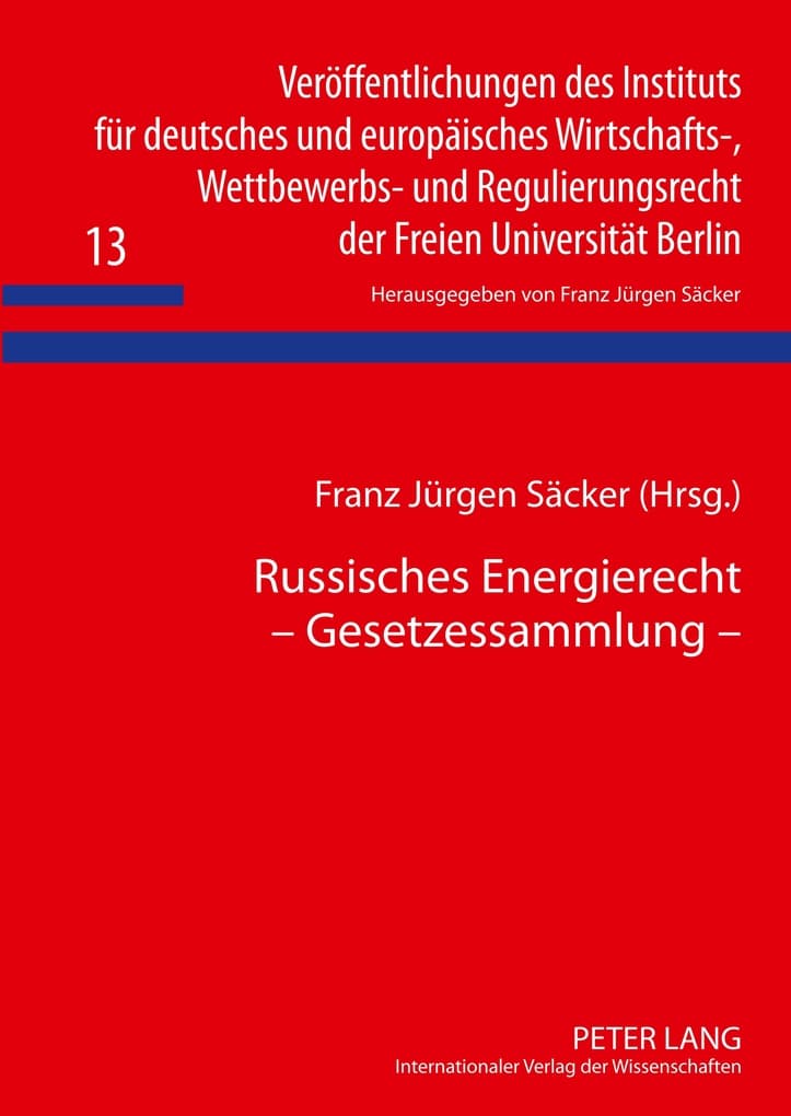Russisches Energierecht - Gesetzessammlung