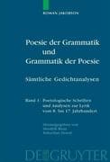 Poesie der Grammatik und Grammatik der Poesie
