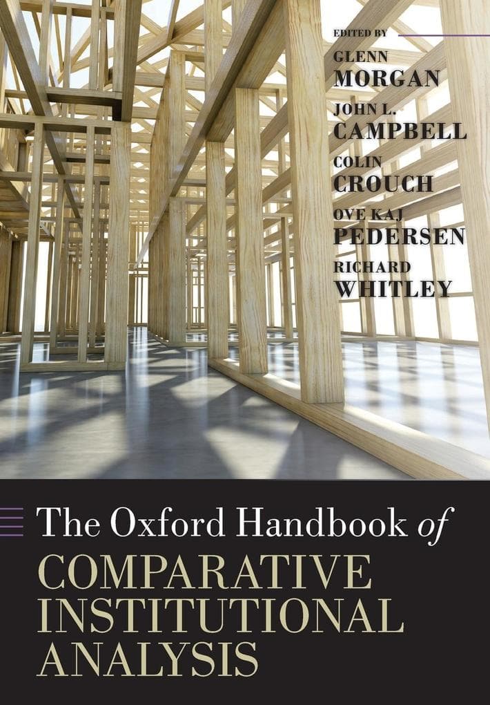 The Oxford Handbook of Comparative Institutional Analysis