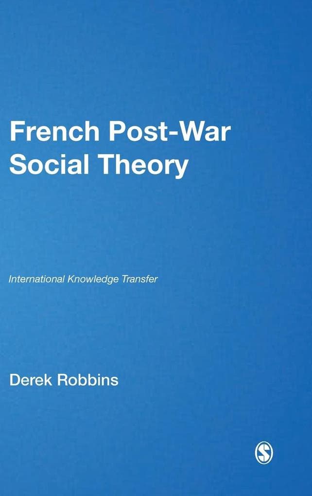 French Post-War Social Theory