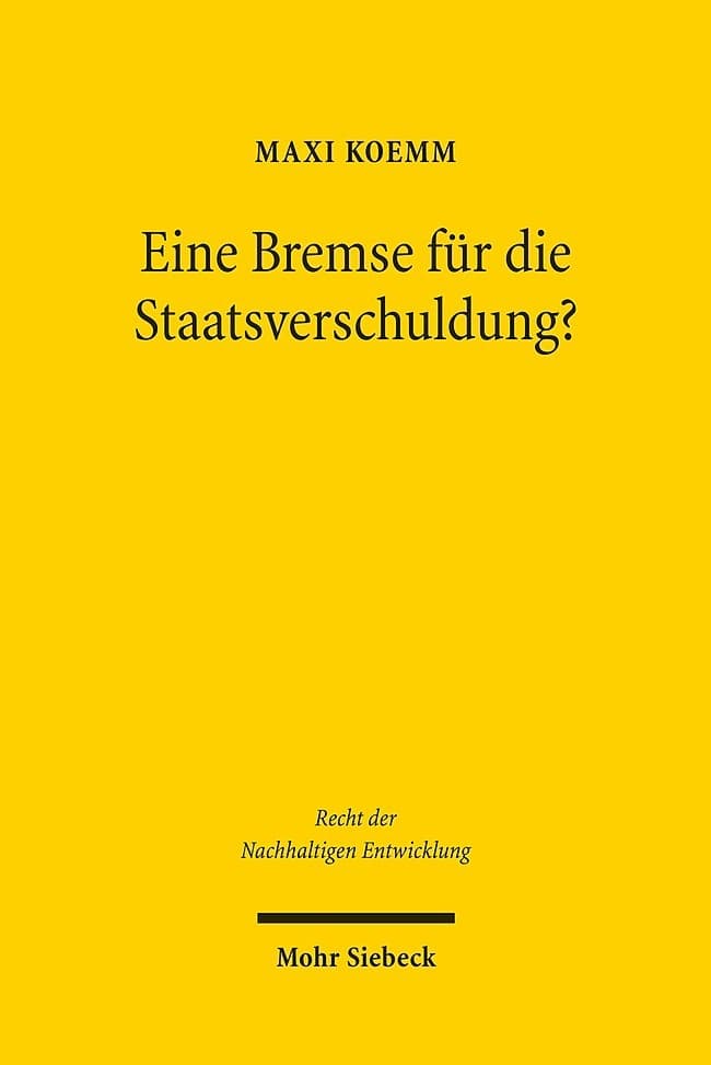 Eine Bremse für die Staatsverschuldung?