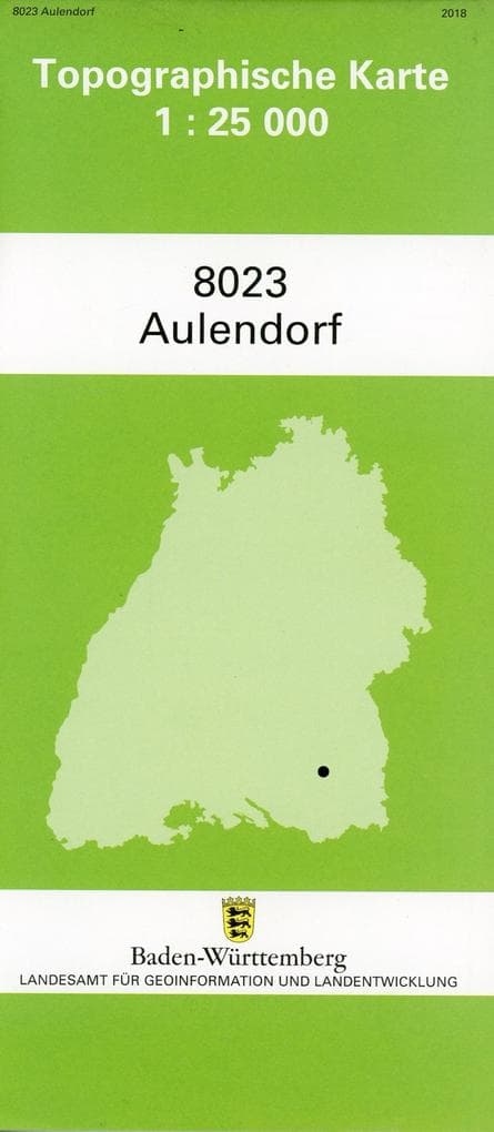 Topographische Karte Baden-Württemberg Aulendorf