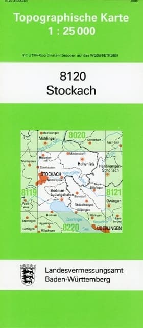 Topographische Karte Baden-Württemberg Stockach