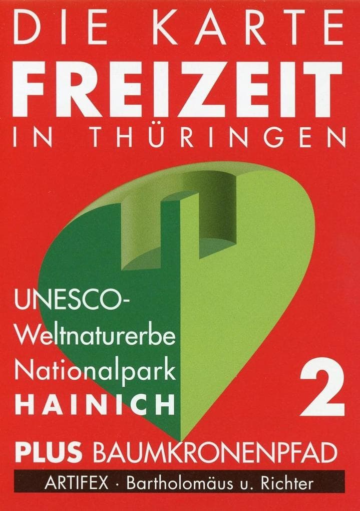 Die Karte - Freizeit in Thüringen 02. Nationalpark Hainich 1 : 30 000