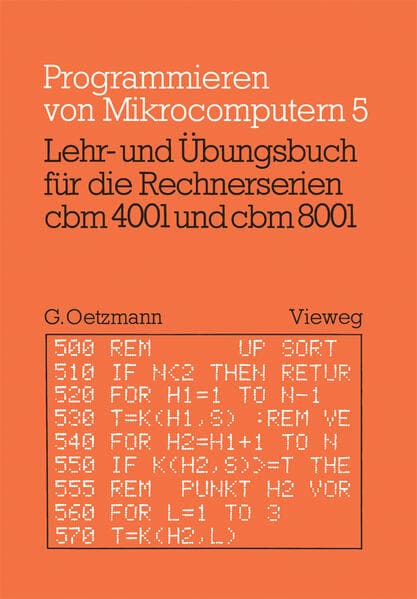 Lehr- und Übungsbuch für die Rechnerserien cbm 4001 und cbm 8001