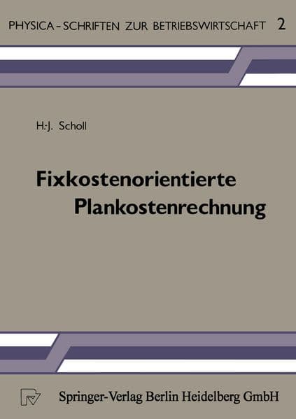 Fixkostenorientierte Plankostenrechnung