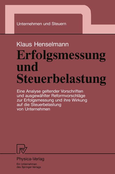 Erfolgsmessung und Steuerbelastung