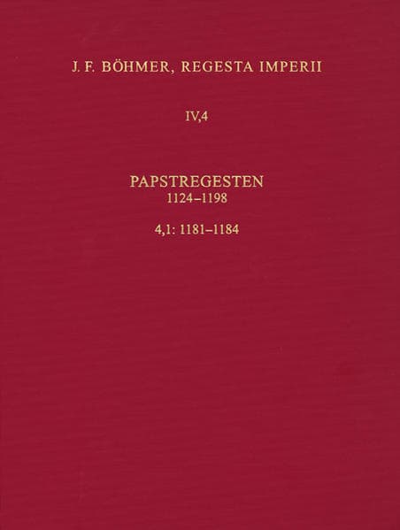 J.F. Böhmer, Regesta Imperii. Tl.4