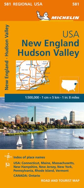 New England, Hudson Valley 1:500.000