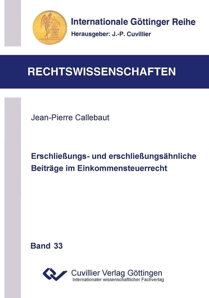 Erschließung- und erschließungsähnliche Beiträge im Einkommensteuerrecht