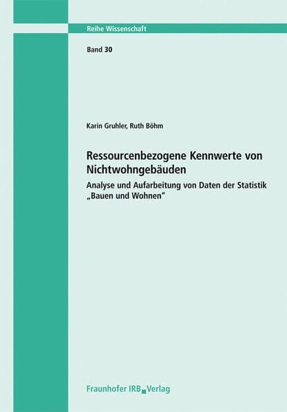 Ressourcenbezogene Kennwerte von Nichtwohngebäuden. Analyse und Aufarbeitung von Daten der Statistik