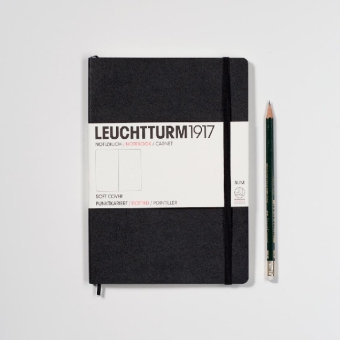 Notizbuch Medium Softcover, dotted, schwarz