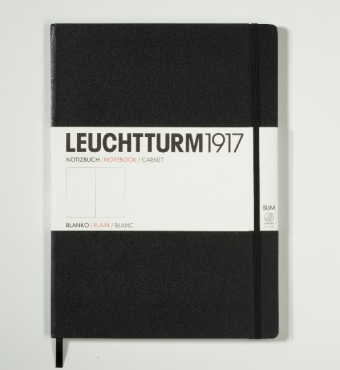 Notizbuch Master Slim, blanko, schwarz