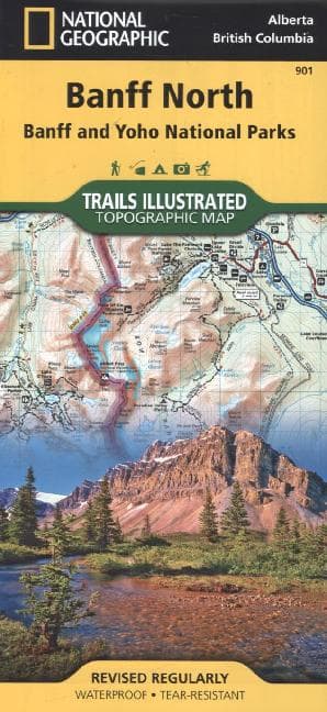 Banff North Map [Banff and Yoho National Parks]