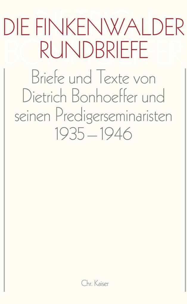 Die Finkenwalder Rundbriefe