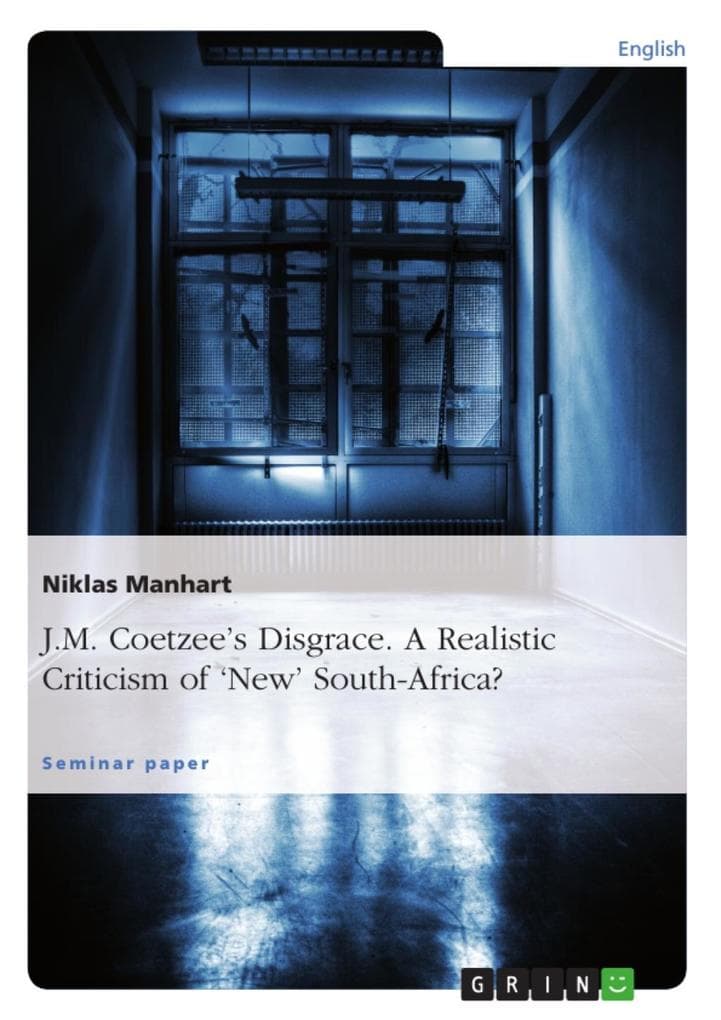 J.M. Coetzee's Disgrace - A Realistic Criticism of 'New' South-Africa?