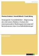 Strategische Geschäftsfelder - Abgrenzung des relevanten Marktes, Formen der (internationalen) Markt