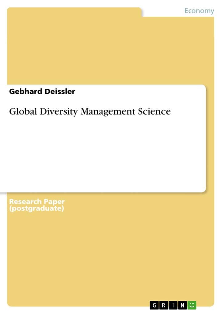 Global Diversity Management Science
