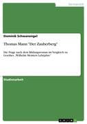Thomas Mann  Der Zauberberg