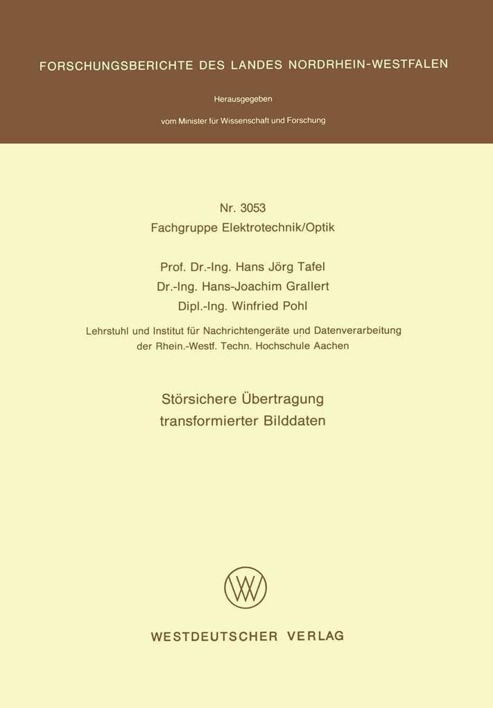 Störsichere Übertragung transformierter Bilddaten