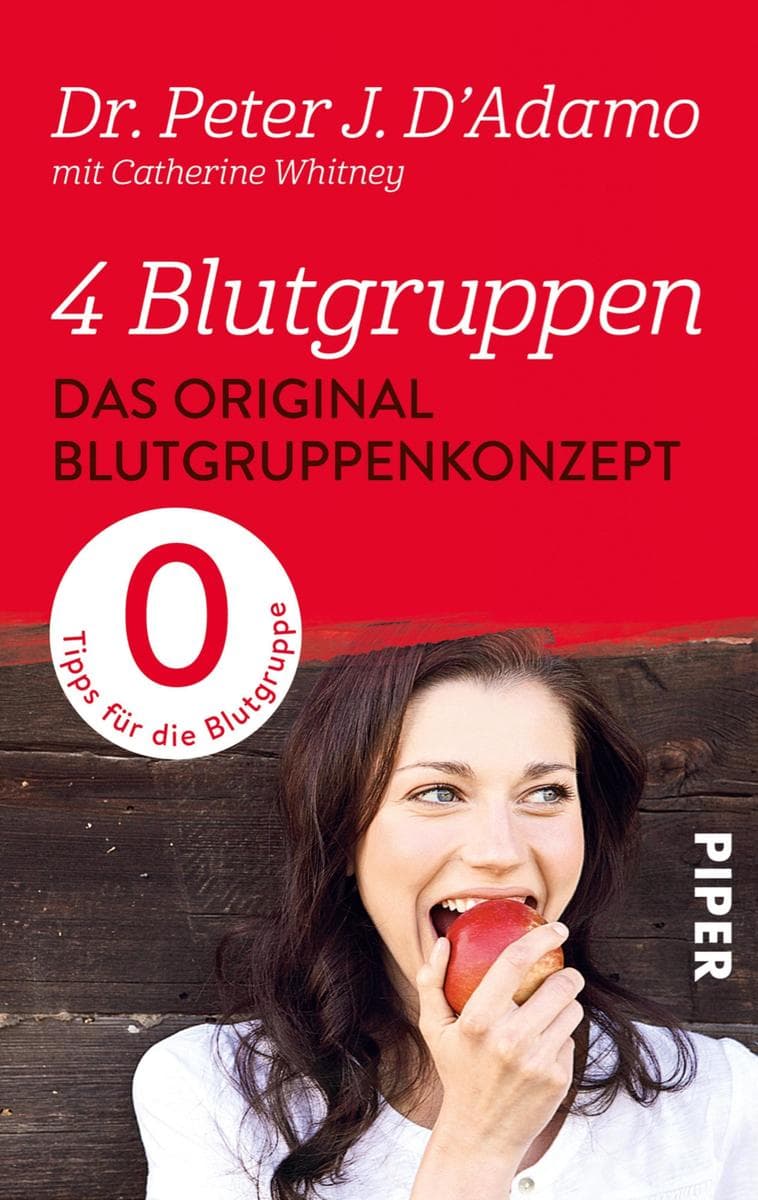 Das Original-Blutgruppenkonzept: Tips für die Blutgruppe 0