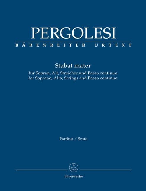 Stabat mater, Partitur