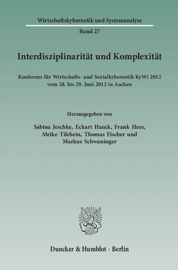 Interdisziplinarität und Komplexität