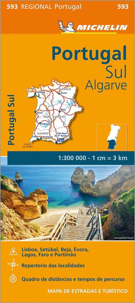 Michelin Portugal Süd 1 : 300 000 - 593