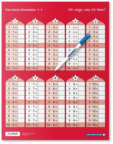 Das kleine Einmaleins mit Stift