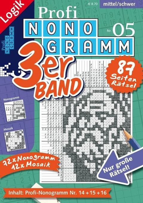 Profi-Nonogramm 3er-Band Nr. 5. Nr.5