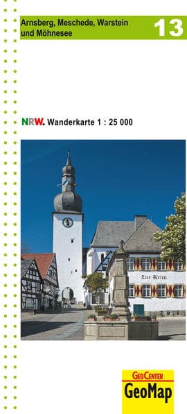 GeoMap Karte Arnsberg, Meschede, Warstein und Möhnesee
