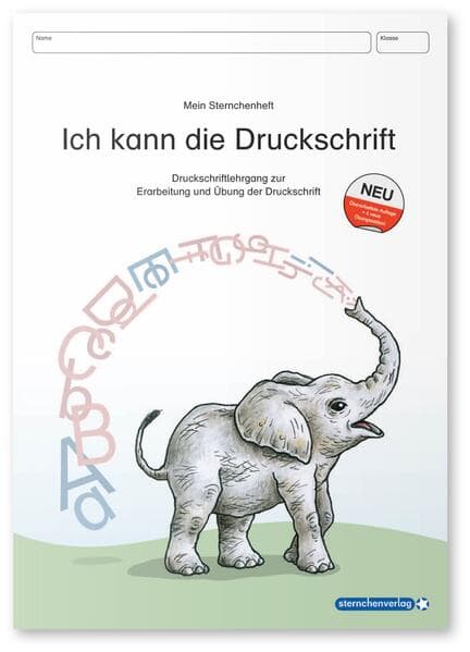 Ich kann die Druckschrift