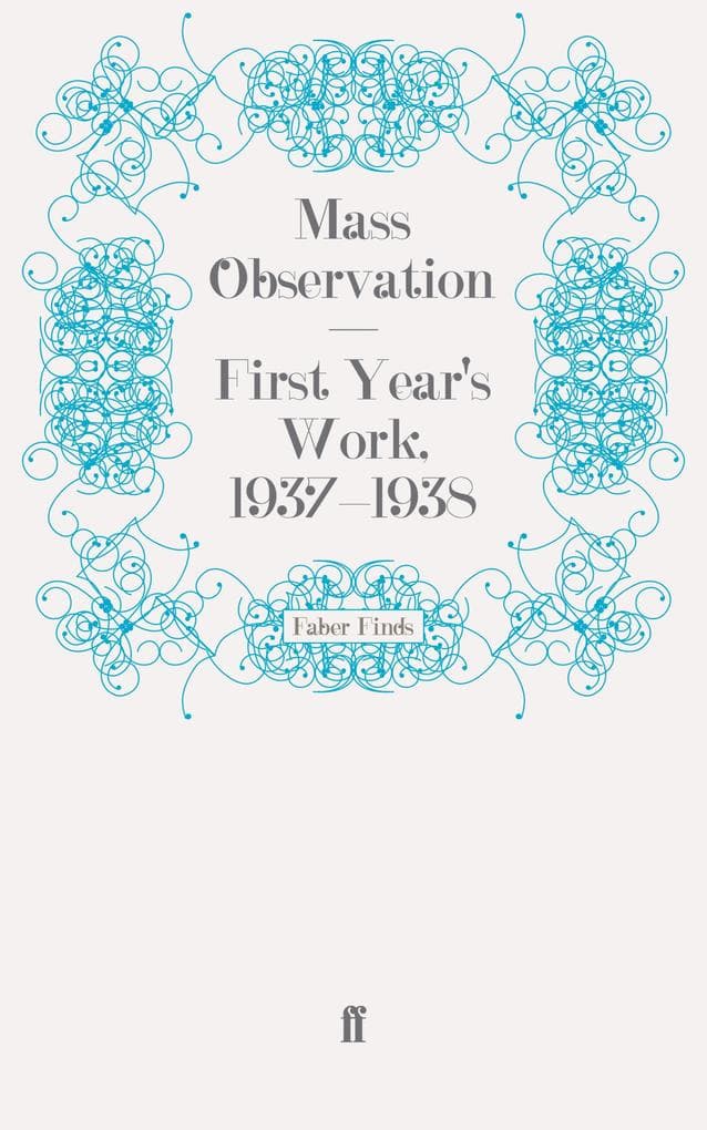 First Year's Work, 1937-1938