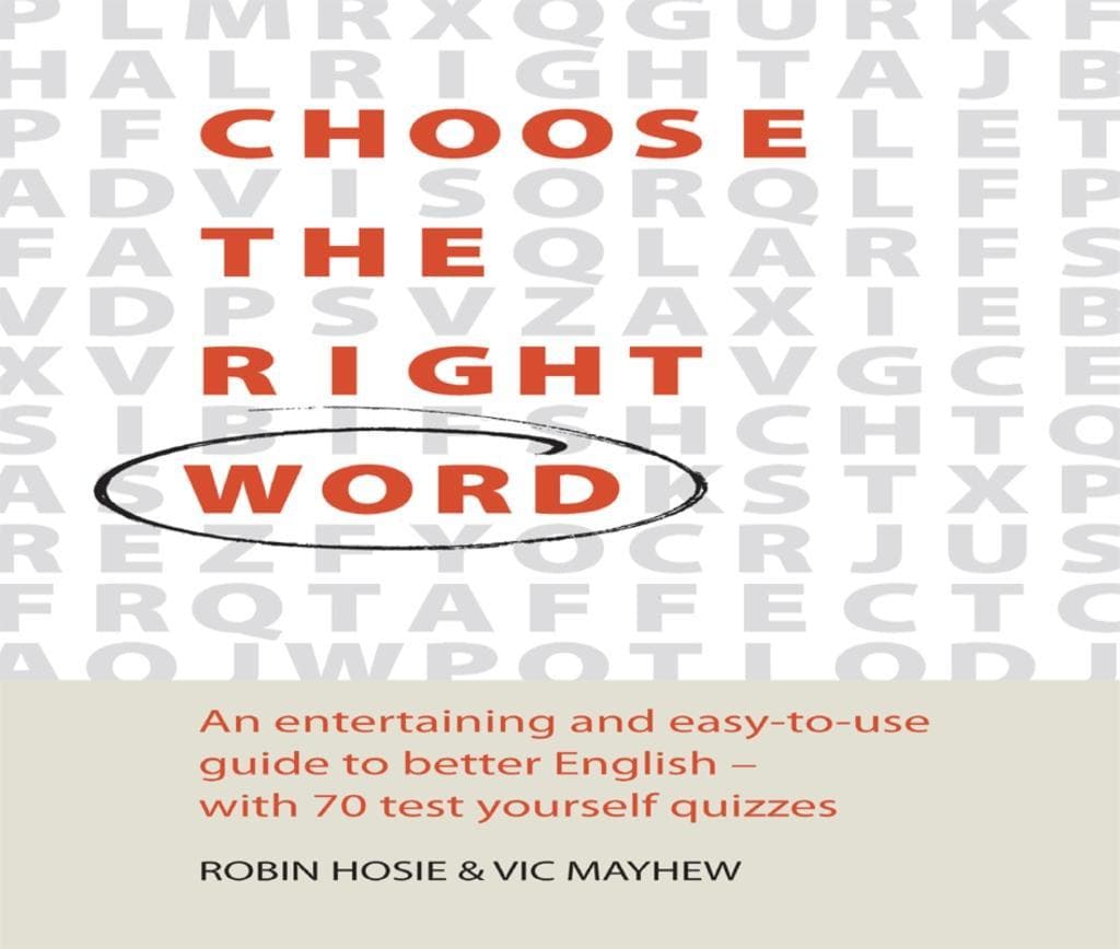 Choose The Right Word
