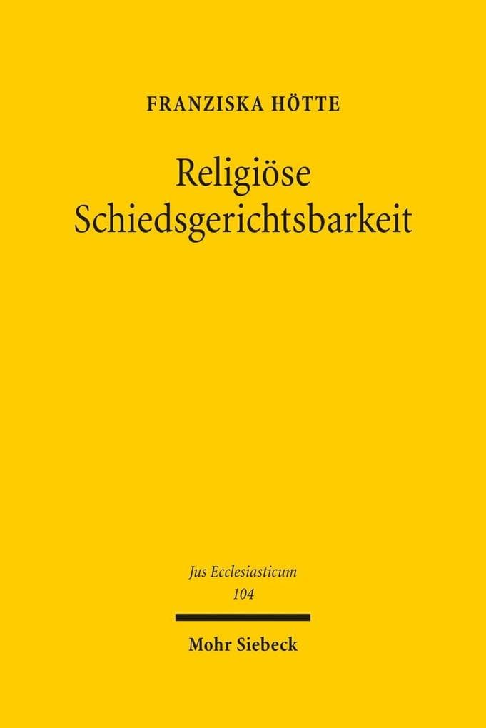 Religiöse Schiedsgerichtsbarkeit