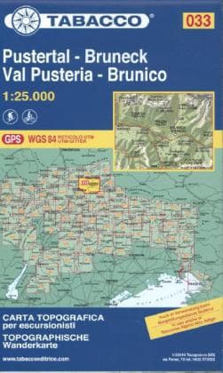 Tabacco Wandern 1 : 25 000 Pustertal - Bruneck