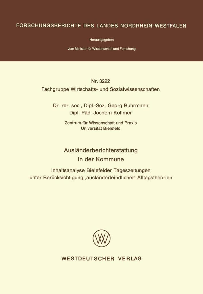 Ausländerberichterstattung in der Kommune