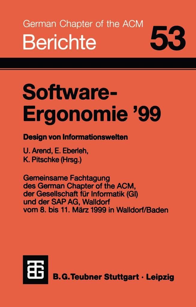 Software-Ergonomie '99