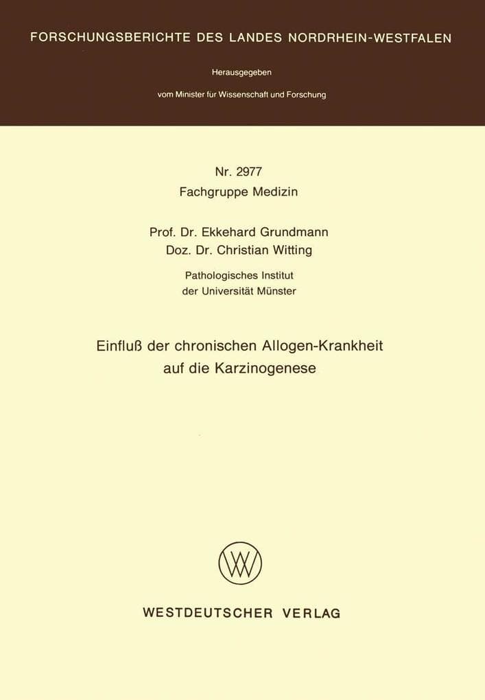 Einfluß der chronischen Allogen-Krankheit auf die Karzinogenese