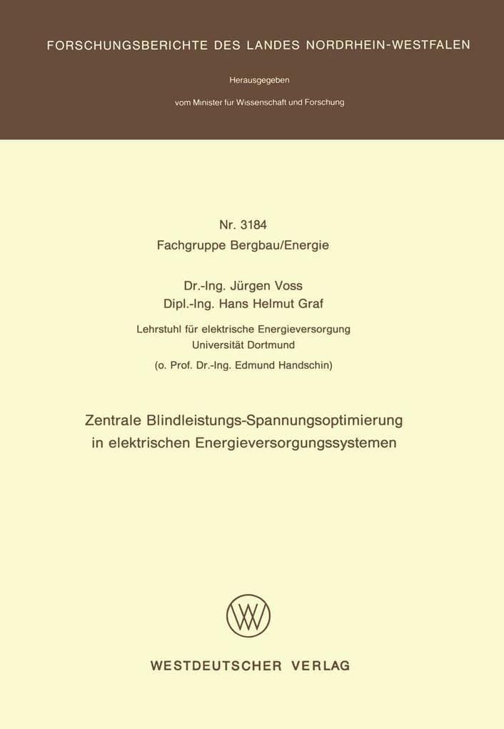 Zentrale Blindleistungs-Spannungsoptimierung in elektrischen Energieversorgungssystemen