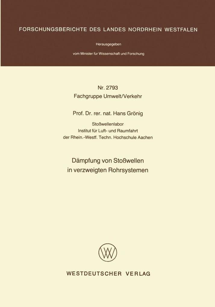 Dämpfung von Stoßwellen in verzweigten Rohrsystemen