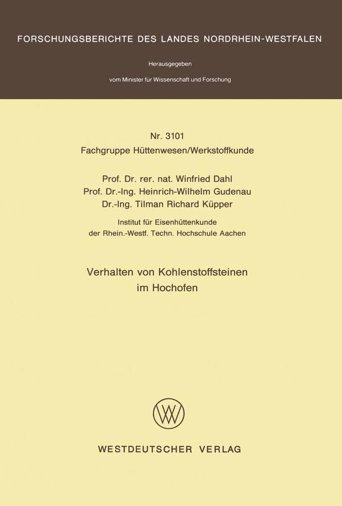 Verhalten von Kohlenstoffsteinen im Hochofen