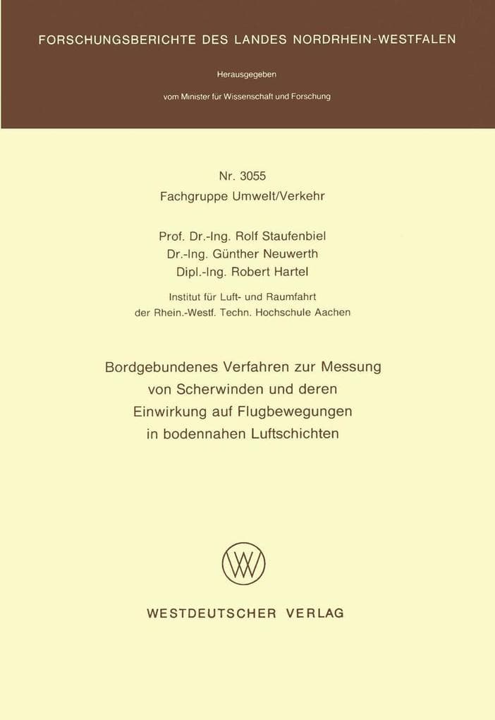 Bordgebundenes Verfahren zur Messung von Scherwinden und deren Einwirkung auf Flugbewegungen in bodennahen Luftschichten