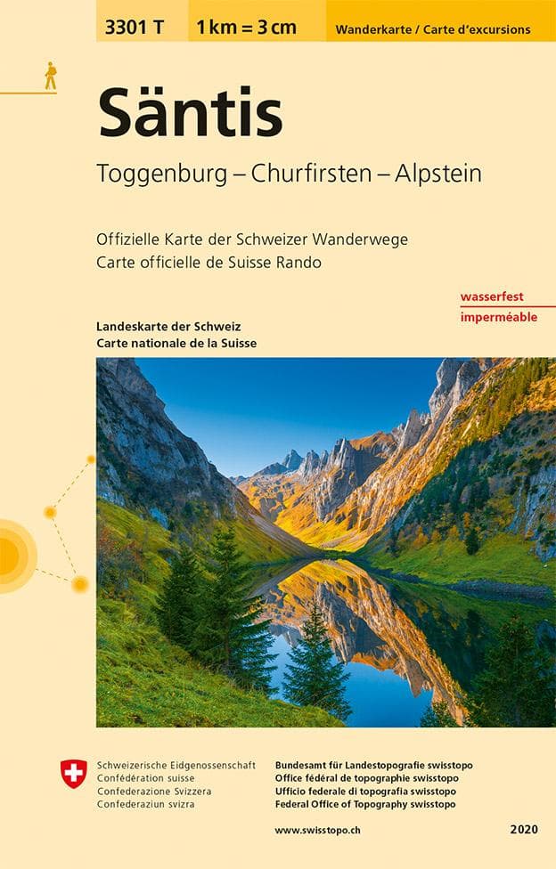 Swisstopo 1 : 33 333 Säntis