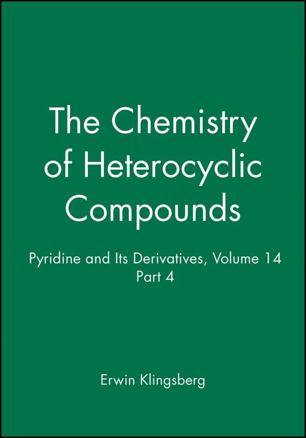 Pyridine and Its Derivatives, Volume 14, Part 4