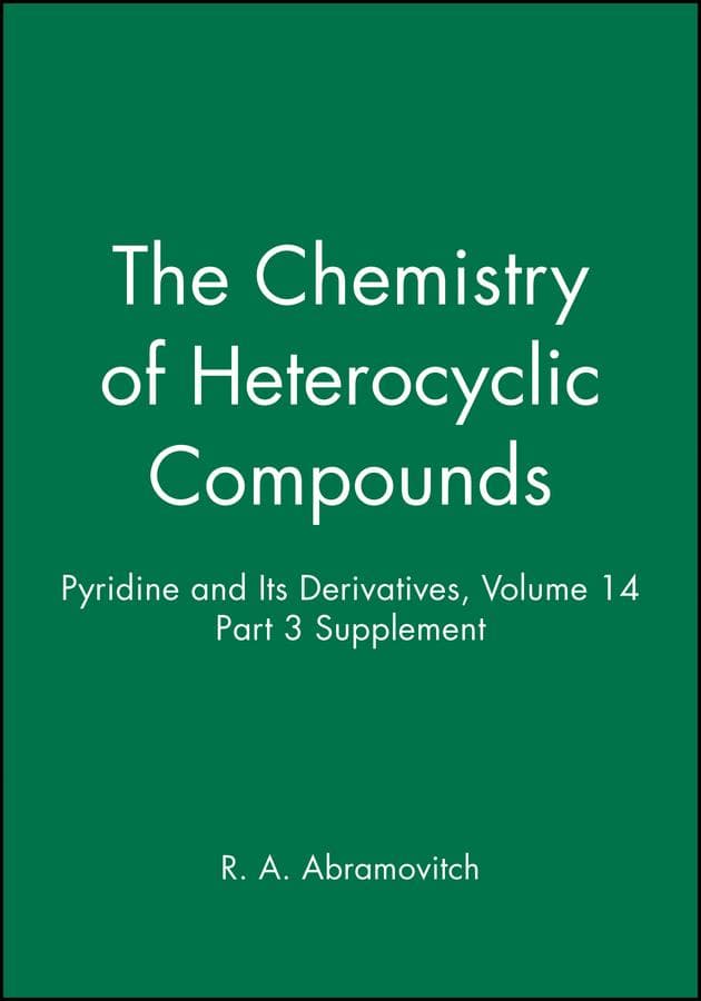 Pyridine and Its Derivatives, Volume 14, Part 3 Supplement