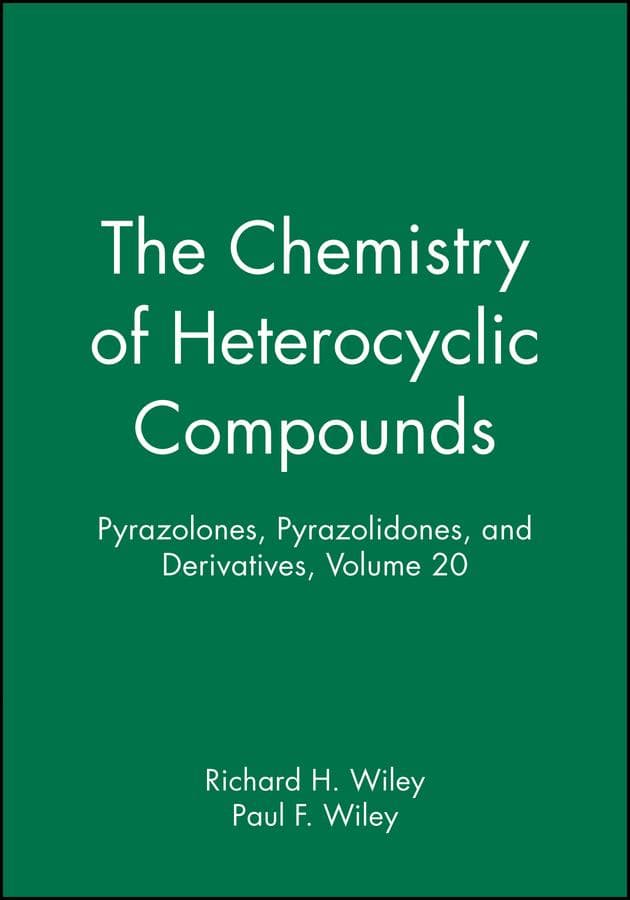 Pyrazolones, Pyrazolidones, and Derivatives, Volume 20